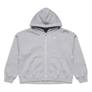 (WMNS) Air Jordan Brooklyn Fleece Full-Zip Hoodie Asia Sizing 'Dark Grey Heather' FD7866-063