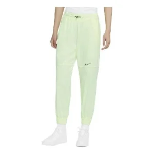 Nike Sportswear Swoosh Logo Woven Sports Long Pants Yellow Green Yellowgreen CZ8910-701