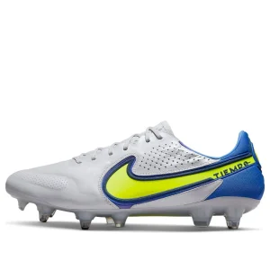 Nike Tiempo Legend 9 Elite SG Pro AC 'Gray Blue Yellow' DB0822-075