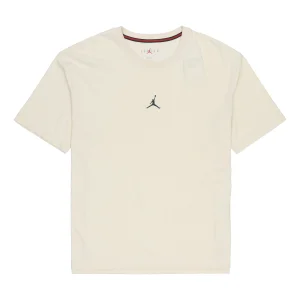 Air Jordan Solid Color Round Neck Short Sleeve T-Shirt Men's White DH8922-219