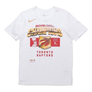 Nike Toronto Raptors Casual Short-Sleeved Male White CW2676-100