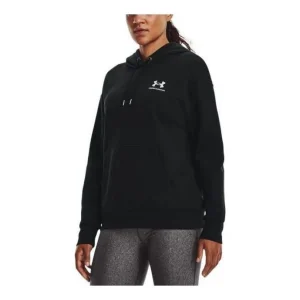 (WMNS) Under Armour Essential Fleece Hoodie 'Black' 1373033-001