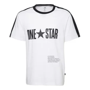 Converse One Star Panel T-Shirt Asia Sizing 'White' 10016941-A01