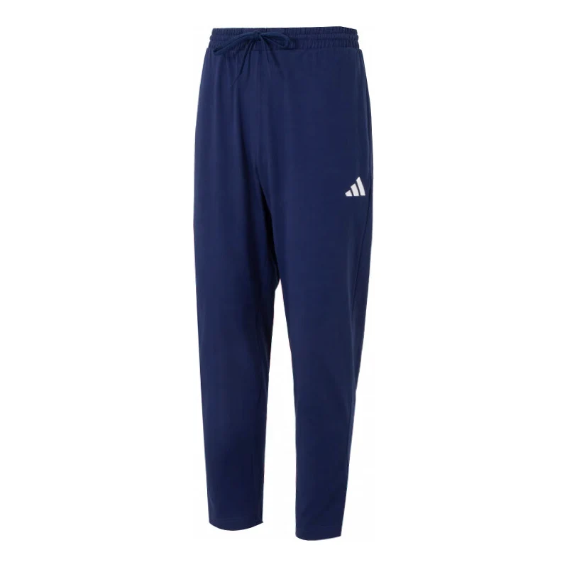 adidas Essentials Small Logo Single Pants Asia Sizing 'Blue' JF1108