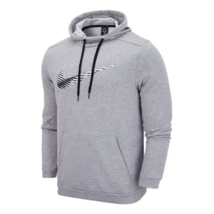 Men's Nike Dri-fit Casual Pullover Training Dark Grey DJ0276-063