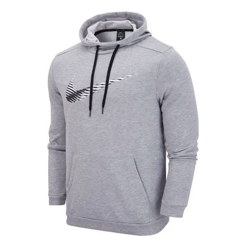 Men's Nike Dri-fit Casual Pullover Training Dark Grey DJ0276-063