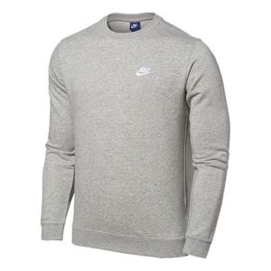 Nike Casual Sports Loose Round Neck Pullover Gray 804343-063