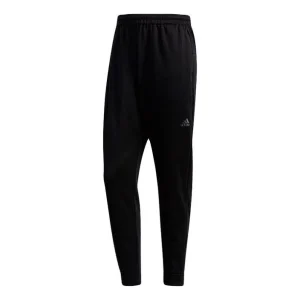 adidas Alphabet Printing Knit Bundle Feet Sports Pants Black FM5427