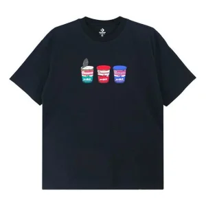 Converse Pics Applique Short-sleeve Tee Unisex Black 10020853-001