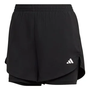 (WMNS) adidas AEROREADY Made for Training Minimal Two-in-One Shorts Asia Sizing 'Black' HN1044
