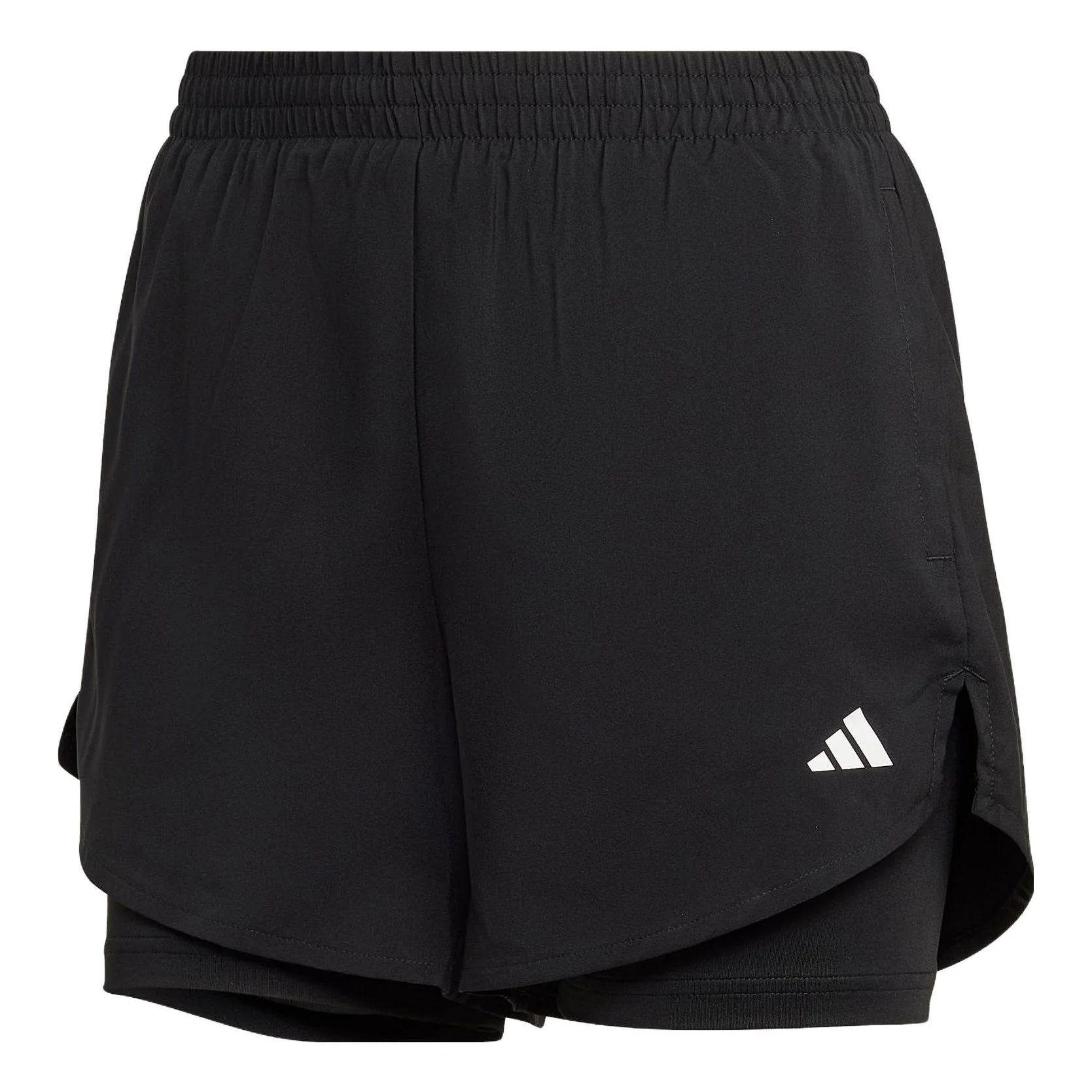 (WMNS) adidas AEROREADY Made for Training Minimal Two-in-One Shorts Asia Sizing 'Black' HN1044
