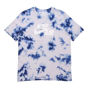 Nike Air Print Casual Sports Short Sleeve Male White BQ0080-078