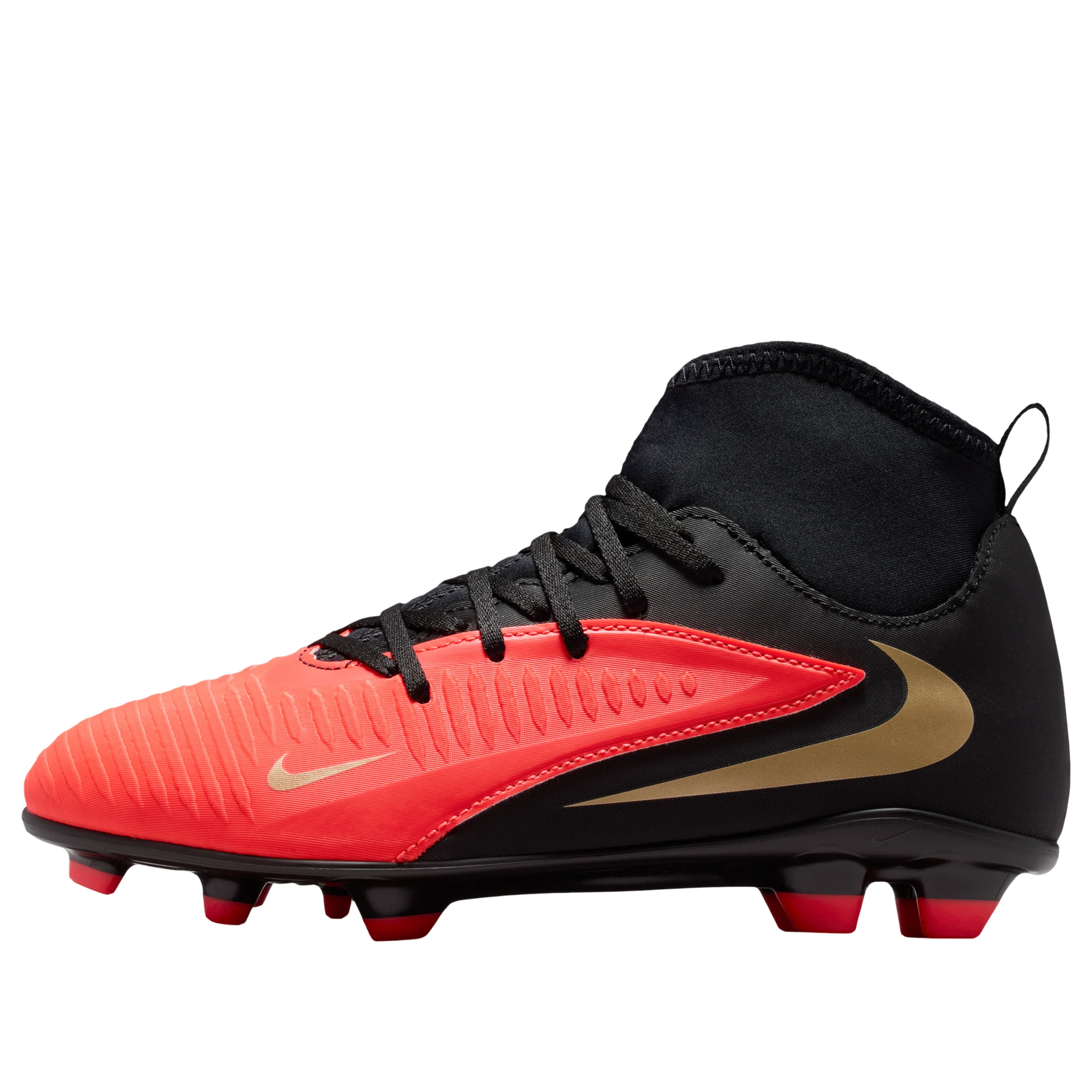 (GS) Nike Jr. Phantom 6 High Club MG 'Bright Crimson Black' HQ2022-600