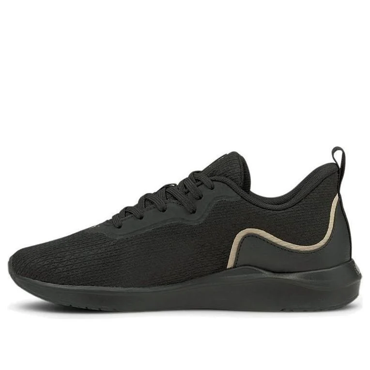 (WMNS) PUMA Softride Finesse 'Black Team Gold' 195086-02