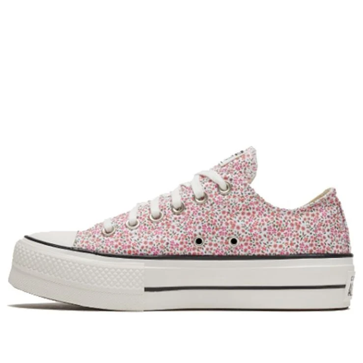(WMNS) Converse Chuck Taylor All Star Platform Low 'Vintage Floral - Egret' 568378C