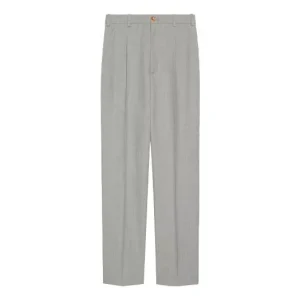 (WMNS) Gucci Sharkskin Wool Pants 'Grey' 675974-ZACFE-4734