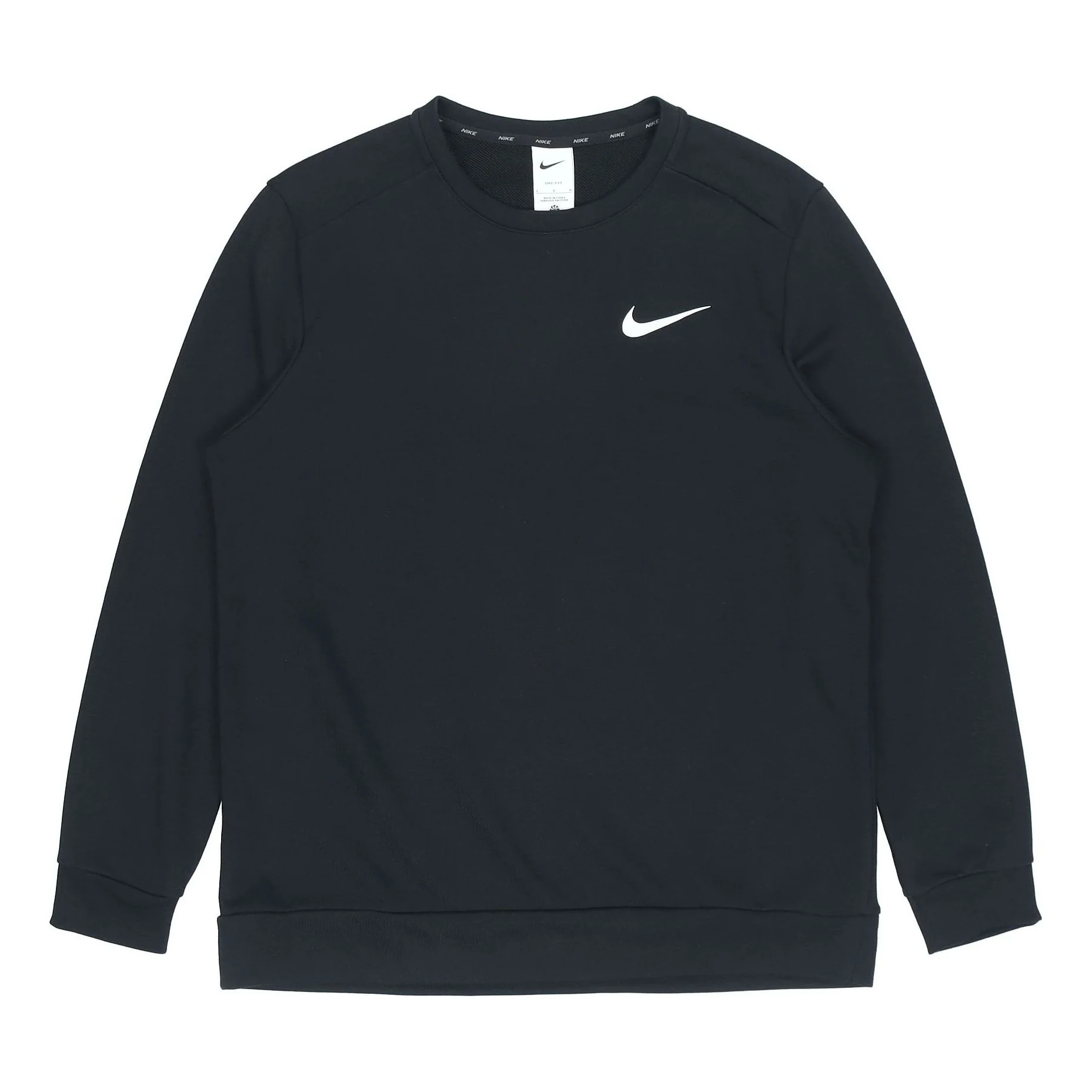 Nike Df Ls Crw Casual Sports Knit Pullover Black CZ7396-010