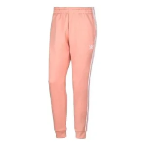 adidas originals Sst Tp Solid Color Straight Sports Pants Pink DP7702