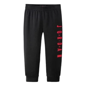 (PS) Air Jordan Fleece Joggers 'Black Red' JD2012139PS-001