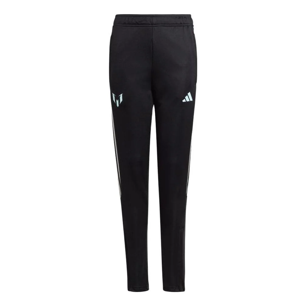 (GS) adidas Messi Pants Asia Sizing 'Black White' IJ4944