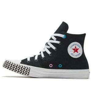 (WMNS) Converse Chuck Taylor All Star Voltage High 'Black' 566731C