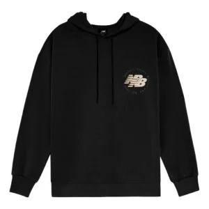New Balance Double Logo Hoodie Asia Sizing 'Black' AMT23348-BK