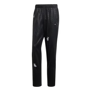 adidas Mickey Mouse x Originals Embroidered Monogram Firebird Track Pants Asia Sizing 'Black' IY2277