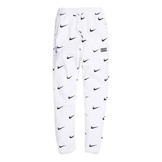 KITH x Nike for New York Knicks AOP Fleece Pant 'White' NKCZ1792-100