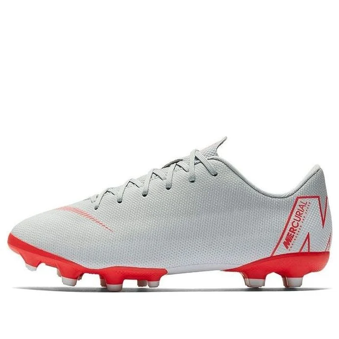 (GS) Nike Mercurial Vapor 12 Academy MG 'Wolf Grey Crimson' AH7347-060
