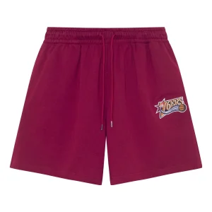 Mitchell & Ness x NBA Philadelphia 76ers Small Logo Shorts 'Red' MNJYSSS23109-RED