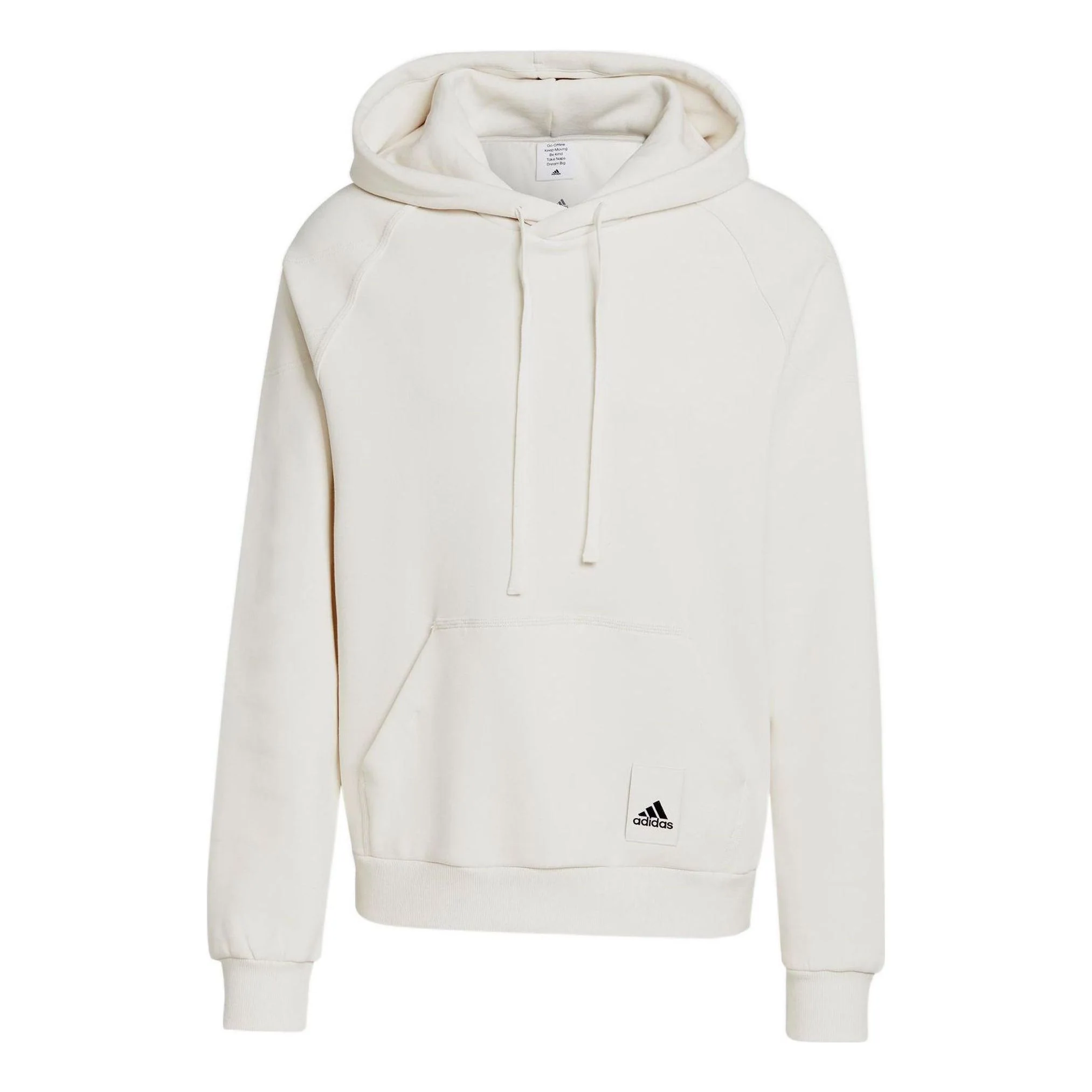 adidas Lounge Fleece Hoodie 'Chalk White' IA9343