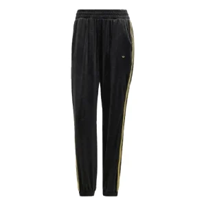 (WMNS) adidas Originals Velvet Track Pants 'Black' H18023