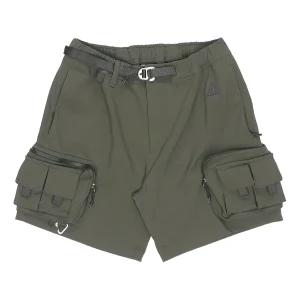 Men's Nike x ACG Logo Lacing Waterproof Multiple Pockets Shorts Military Green DH8348-355
