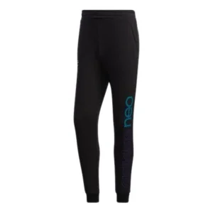 adidas neo M Fav Ss Tp 2 Printing Casual Sports Pants Black GM2336