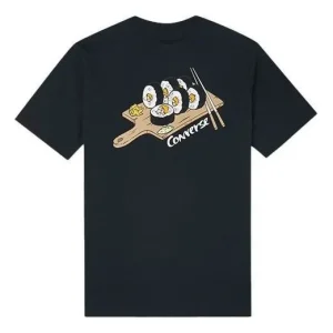 Converse Sushi Graphic Short Sleeve Pocket T-Shirt Asia Sizing 'Black' 10022855-A01