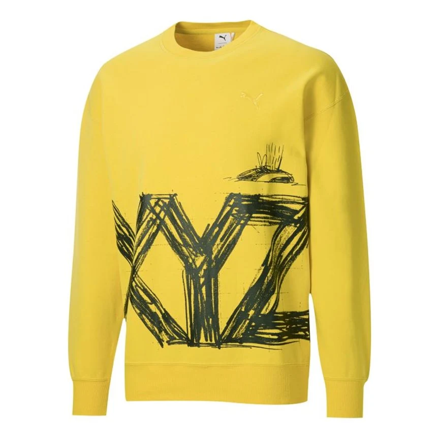 PUMA x Michael Lau Crossover Casual Sports Round Neck Yellow 530358-79