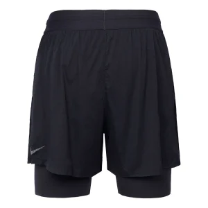 Nike Yoga Solid Color Lacing Breathable Casual Sports Shorts Black DN1521-010