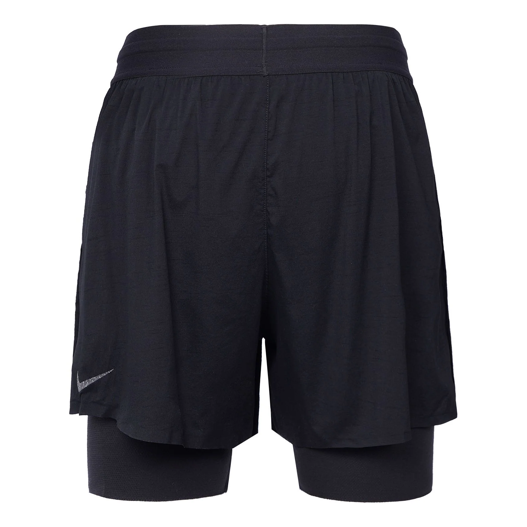 Nike Yoga Solid Color Lacing Breathable Casual Sports Shorts Black DN1521-010