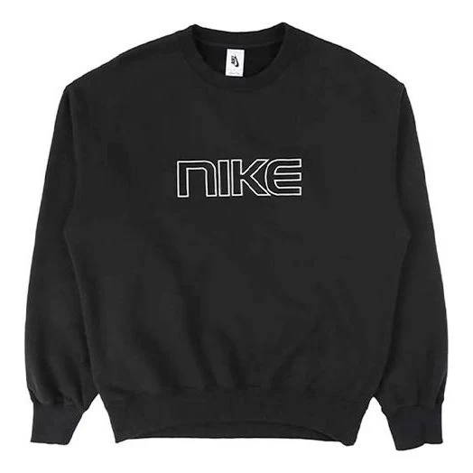 Men's Nike Alphabet Logo Round Neck Pullover Loose AV8276-010