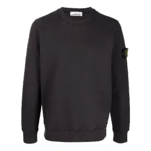 STONE ISLAND Logo Patch Sweatshirt 'Black' 751563020-V0065