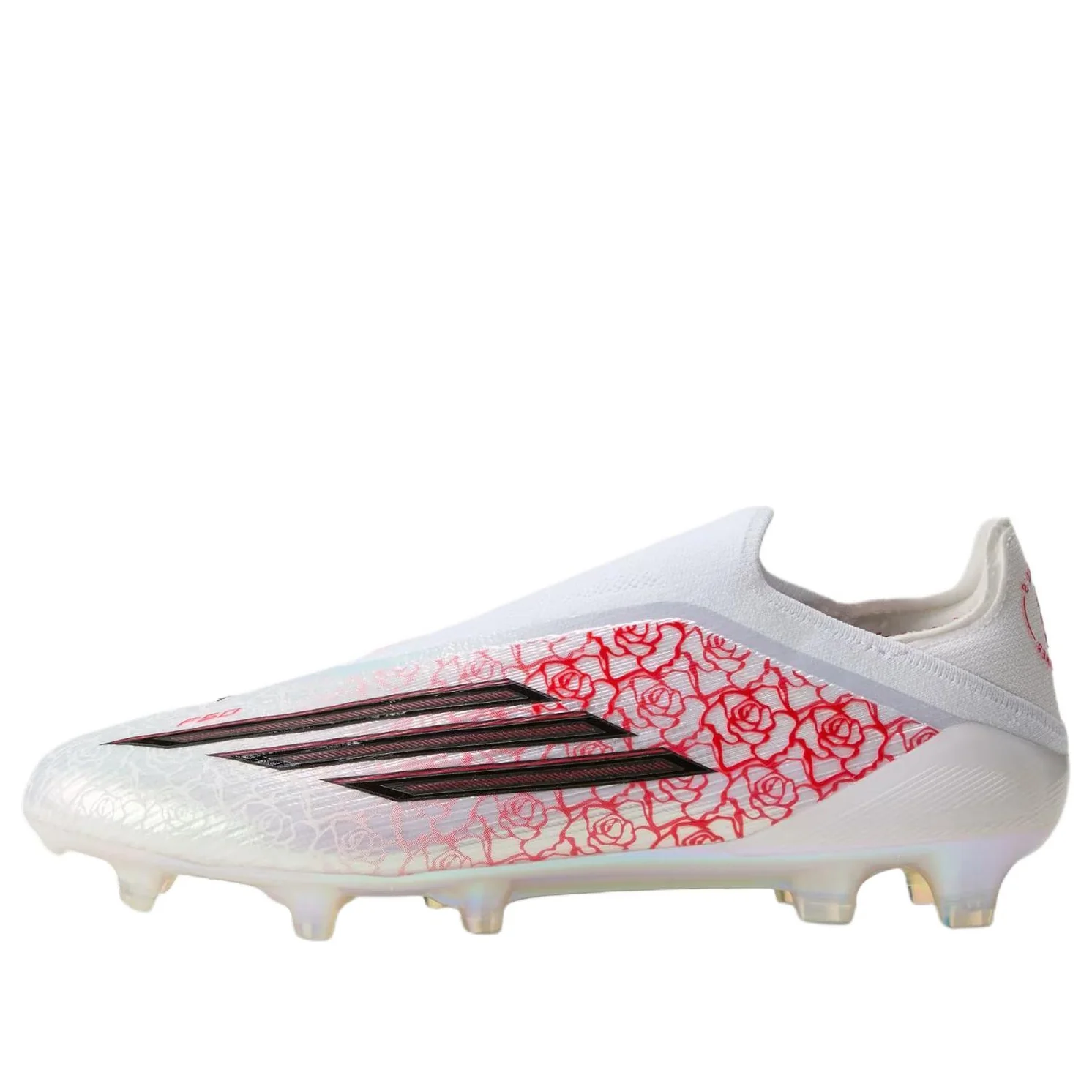 adidas F50 Elite Lamine Yamal Laceless FG 'White Lucid Red' JR4441
