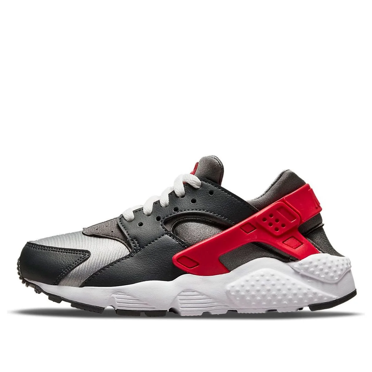 (GS) Nike Huarache Run 'Dark Smoke Grey University Red' 654275-041