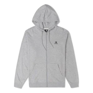 Converse Go-To Chuck Patch Classic Fit Full Zip Jacket Asia Sizing 'Grey' 10023871-A02