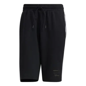 adidas neo M Mf Short Mickey Pattern Stripe Sports Shorts Black HF0457