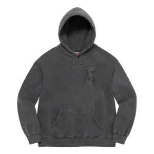 Supreme SS23 Week9 Overdyed Hoodie 'Black' SUP-SS23-176