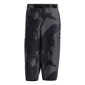 adidas Wj Pnt Short Sports Casual Pocket Cropped Pants Black GP0858