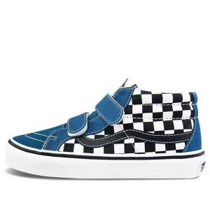 (PS) Vans Sk8-Mid Reissue Checkboard 'Black Blue White' VN0A346Y2JE