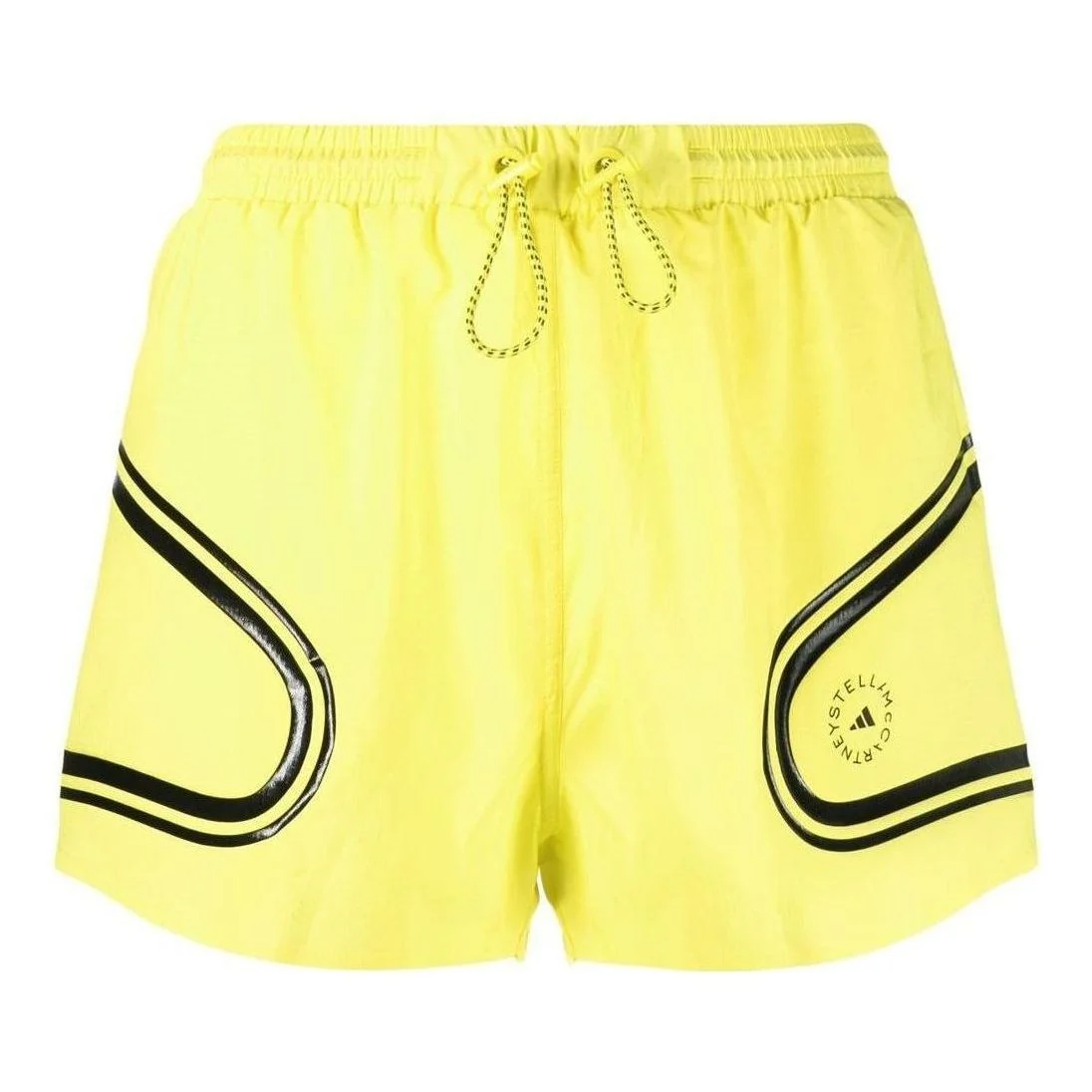 (WMNS) adidas by Stella McCartney TruePace Running Shorts Asia Sizing 'Yellow Black' HS8196