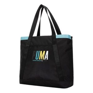 (WMNS) PUMA Prime Street Large Shopper Bag 'Black Blue White Yellow' 078754-01