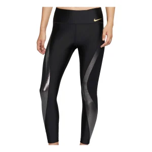 (WMNS) Nike Icon Clash Speed 7/8 Running Sports Slim Fit Leggings Black CU3338-010
